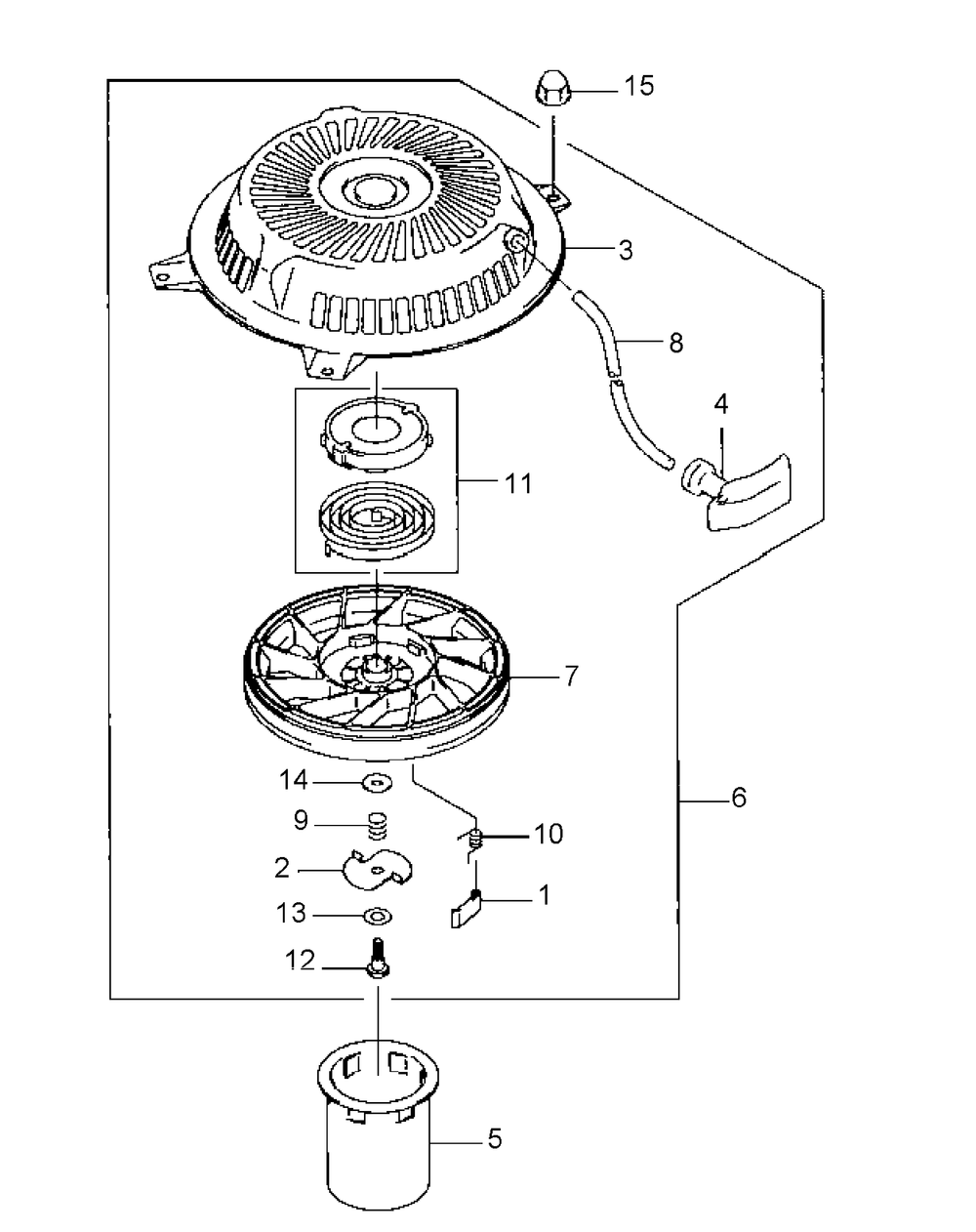 Fh381v-As22 Starter Diagram and Parts List for G1332 55AI5GMQ750-WAM Cub Cadet Lawn Mower